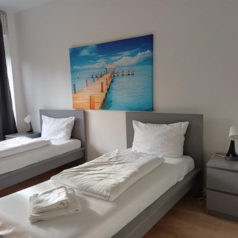 BoLA Ferienwohnung 10 Hamburg-Wandsbek 3 Betten, 2 SZ, Küche, Bad 